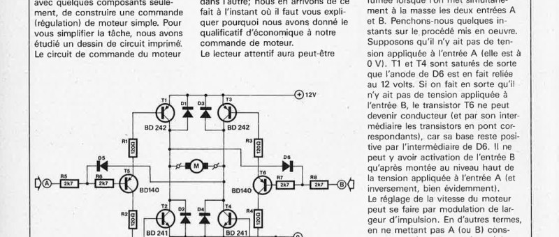 commande de moteur économique