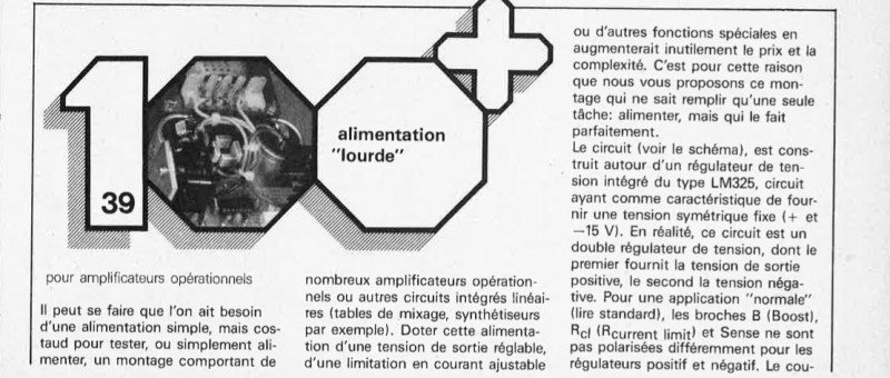 alimentation "lourde"