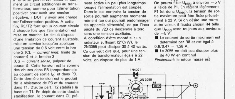 quelques considérations sul les alimentations