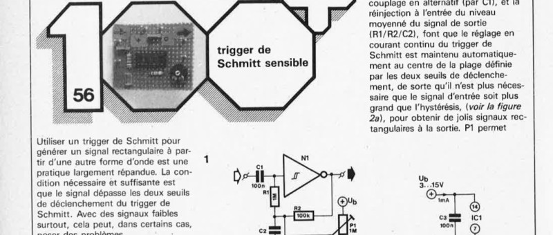 trigger de Schmitt sensible
