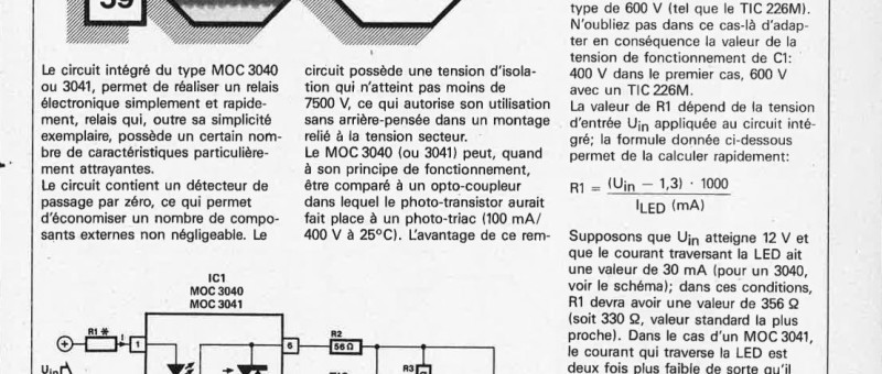 relais électronique sans chi-chi