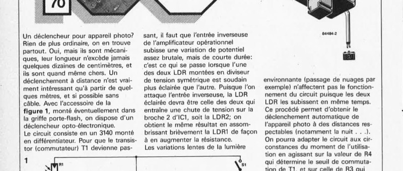 déclenchement photo-voltaique