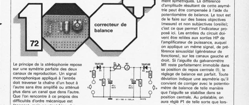 correcteur de balance