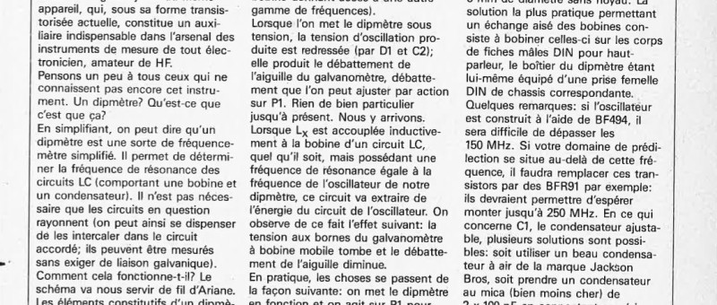 dipmètre VHF