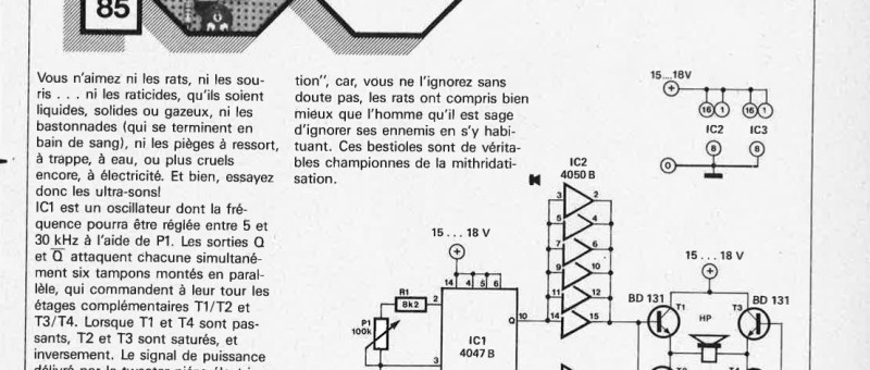 dératisation électronique