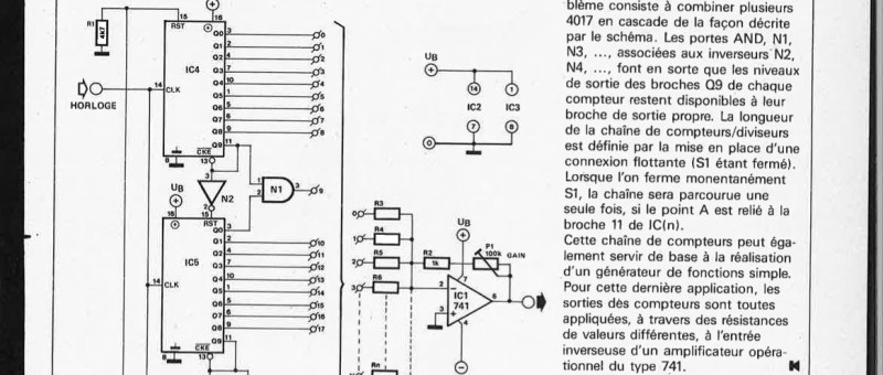 combiner des compteurs du type 4017