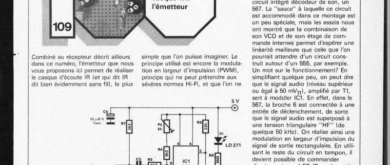 casque IR: l`émetteur