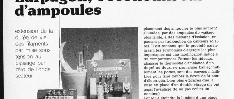 harpagon, l`économiseur d`ampoules