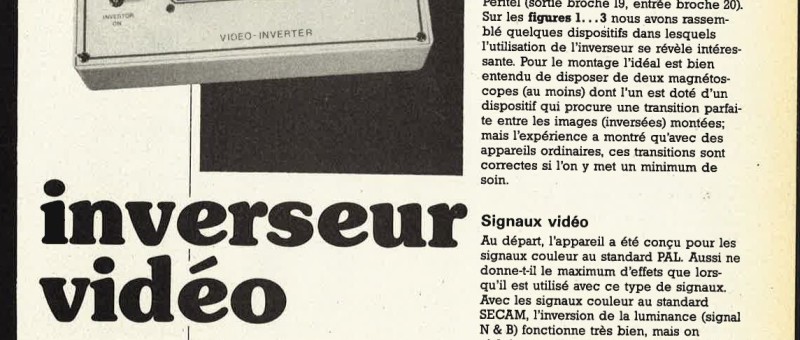 inverseur vidéo