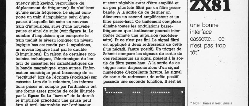 Peaufineur d`impulsions pour ZX81