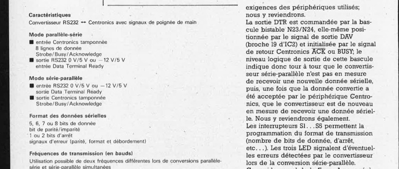 convertisseur, parallèle <-> série