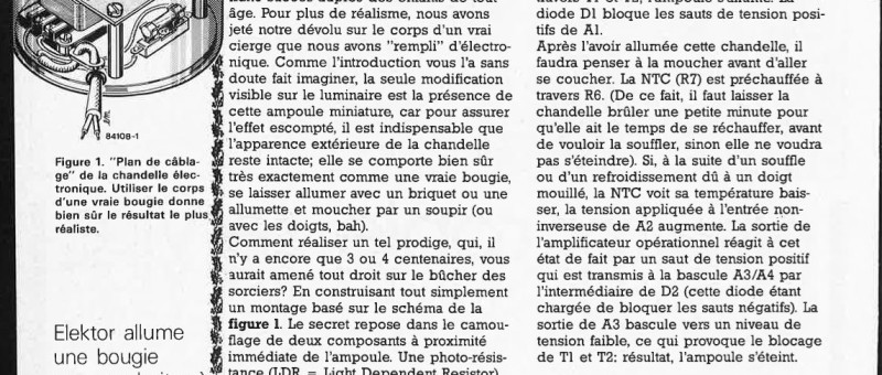 chandelle électronique