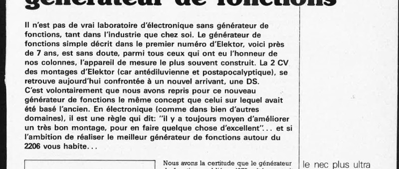 générateur de fonctions
