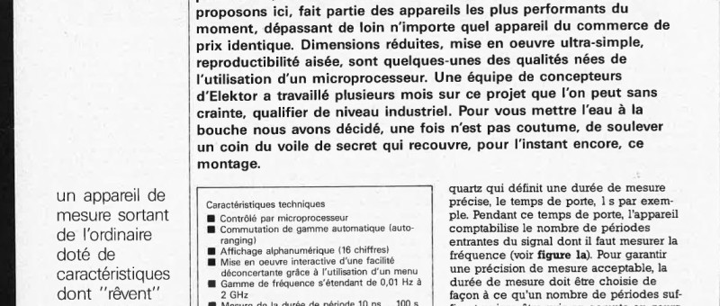 fréquencemètre à micro-Processeur