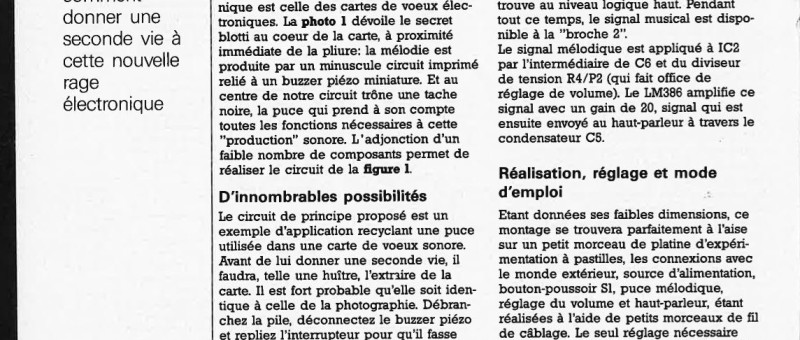cartes de voeux mélodiques