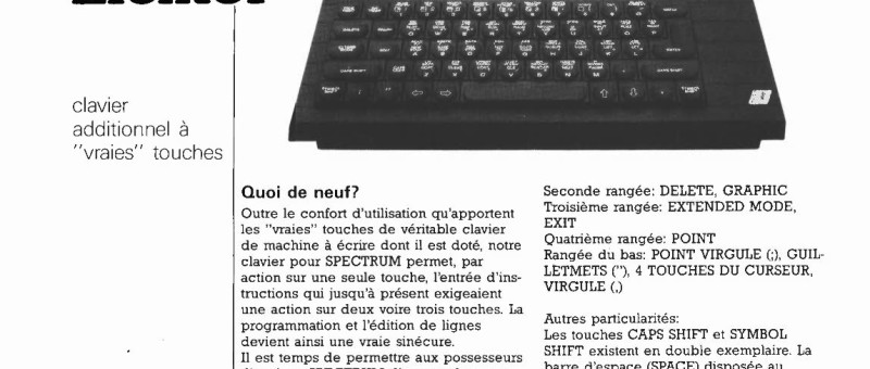 un SPECTRUM + à la mode Elektor