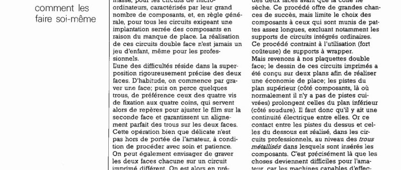 circuits imprimés double face