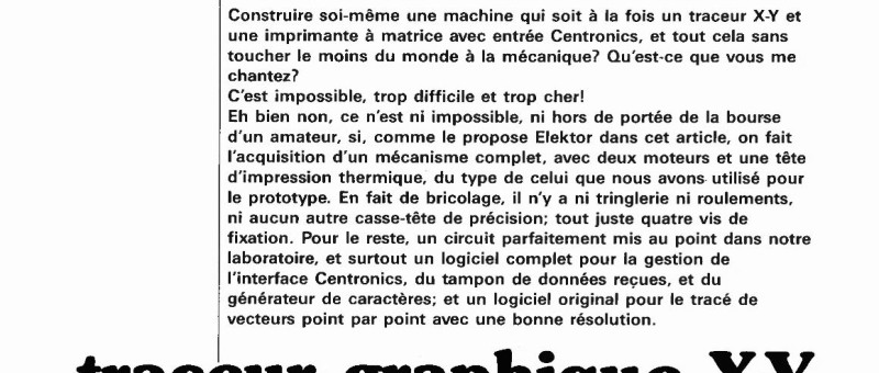 traceur graphique X-Y