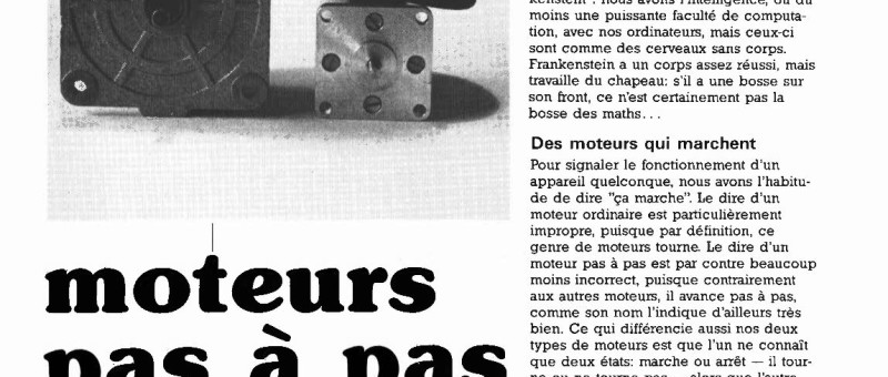 moteurs pas à pas