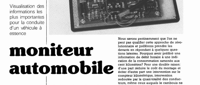 moniteur automobile