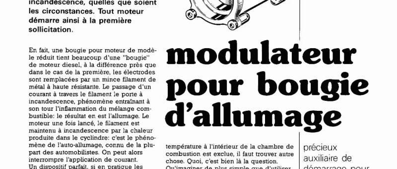 modulateur pour bougie d`allumage