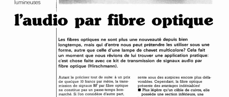 fibre optique