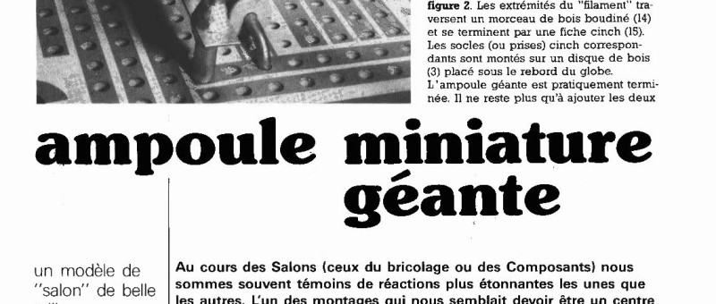 ampoule miniature géante