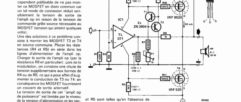 amplificateur à MOSFET