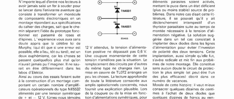 alimentation séquentielle pour amplificateurs opérationnels