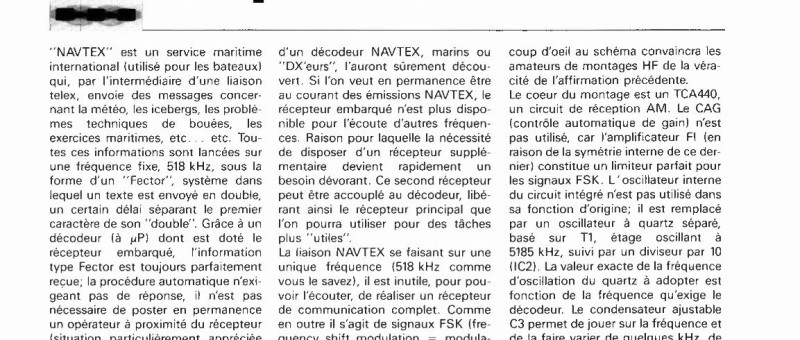 récepteur NAVTEX