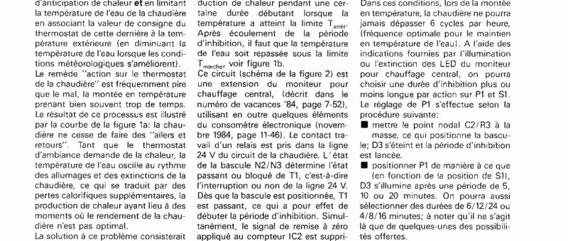 limiteur pour chauffage central