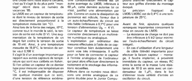 capteur de température