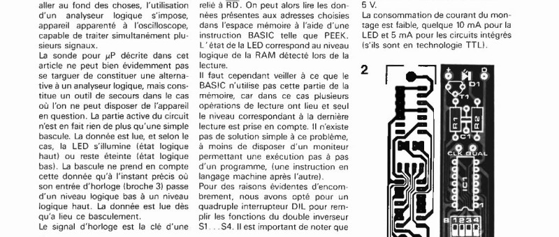 sonde pour μP