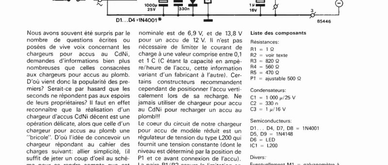 chargeur pour accu de modèle réduit