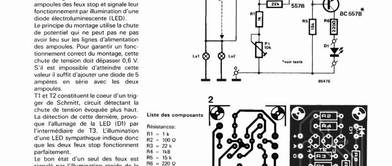 témoin de feux de stop