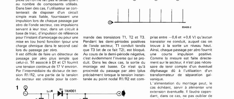 détecteur de passage par zéro simole