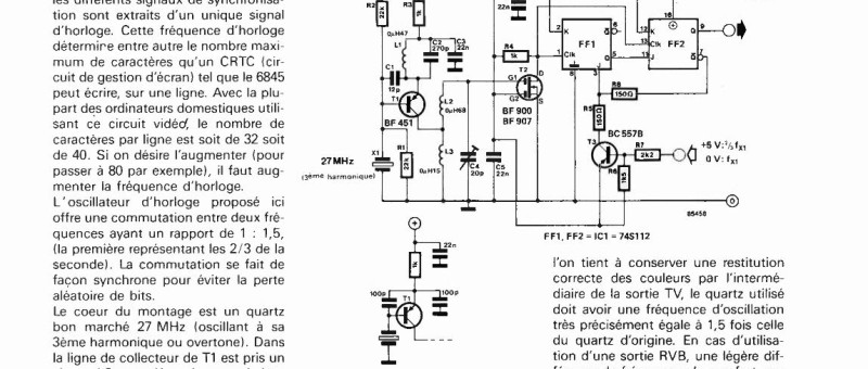 commutation d`horloge synchrone