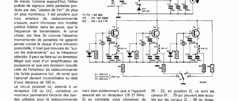 moniteur de fréquence de R/C