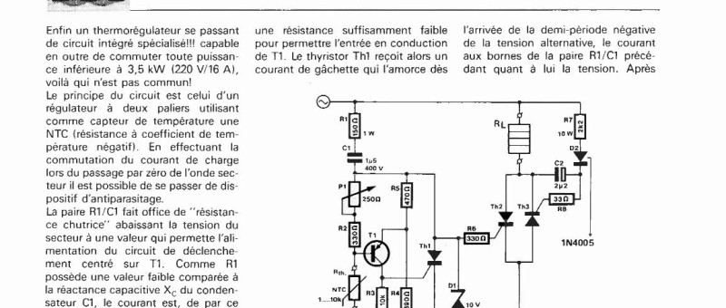thermorégulateur à découpage