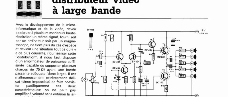 distributeur vidéo à large bande
