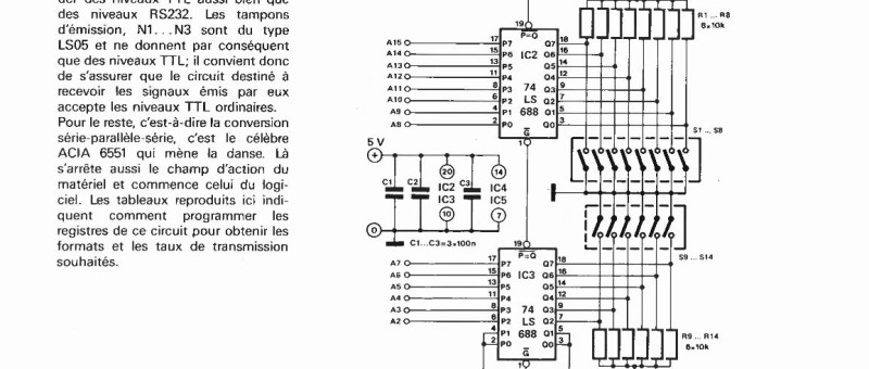 interface RS232 à niveaux TTL