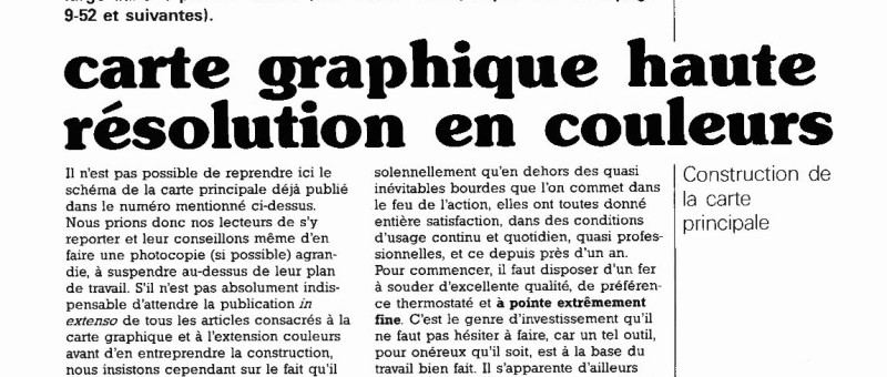 carte graphique haute résolution en couleurs (2ème partie)