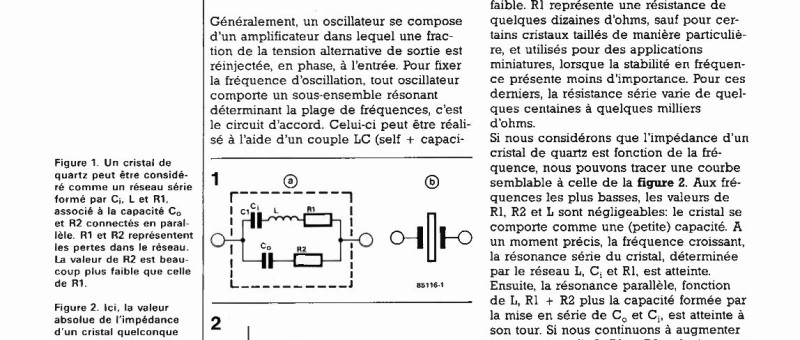 oscillateurs à quartz pour circuits numériques