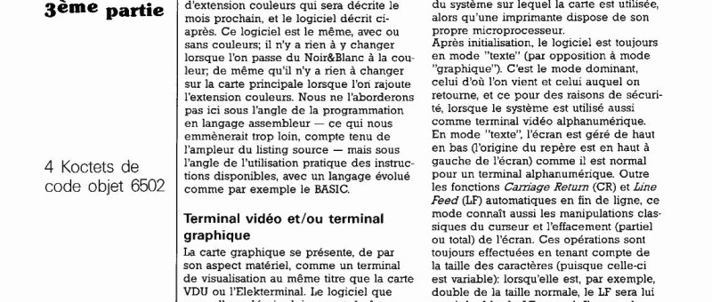 le logiciel pour la carte graphique (3ème partie)
