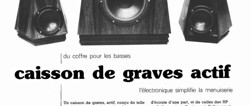 caisson de graves actif