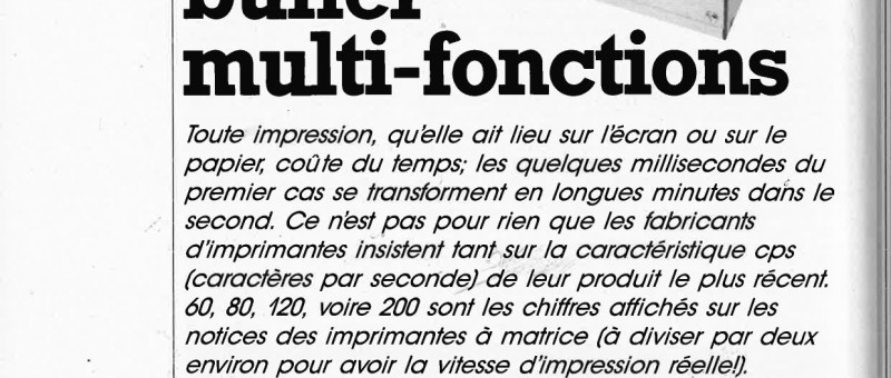 Buffer multi-fonctions