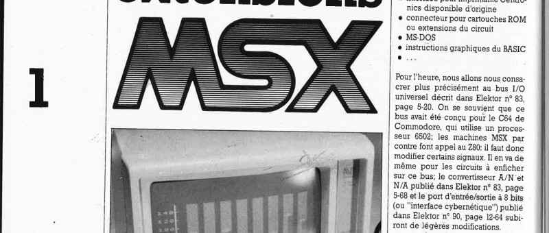 Extensions MSX: bus d` E/S