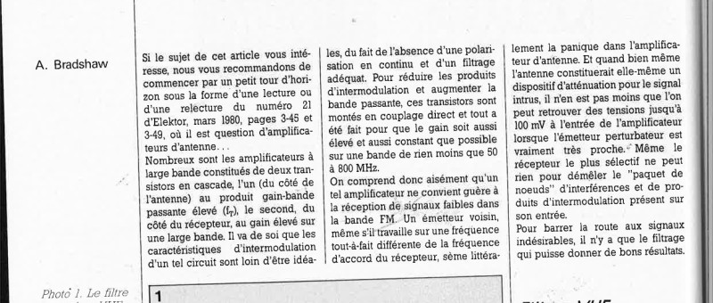 Filtres VHF