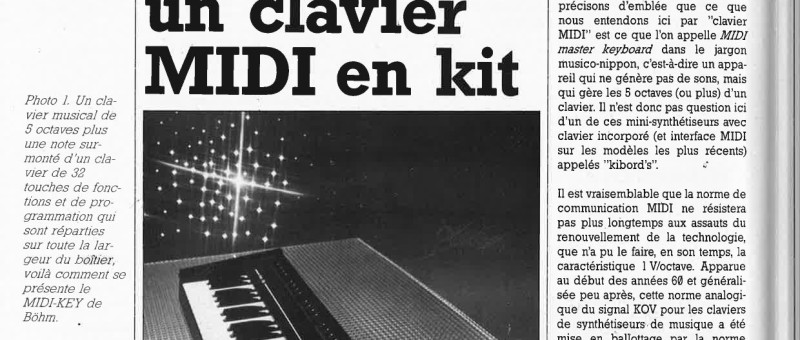 Clavier (un) MIDI en kit