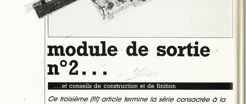 Console de mixage portative: module de sortie n°2